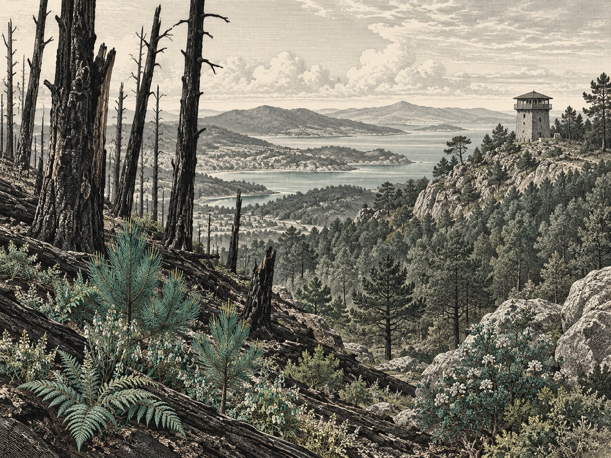 Ilustración editorial: ¿Por qué arden nuestros bosques?