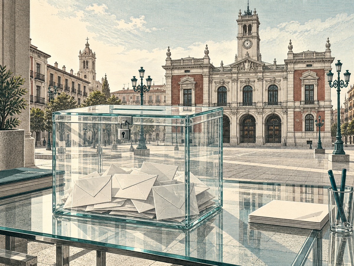 Ilustración editorial: Transparencia de los partidos