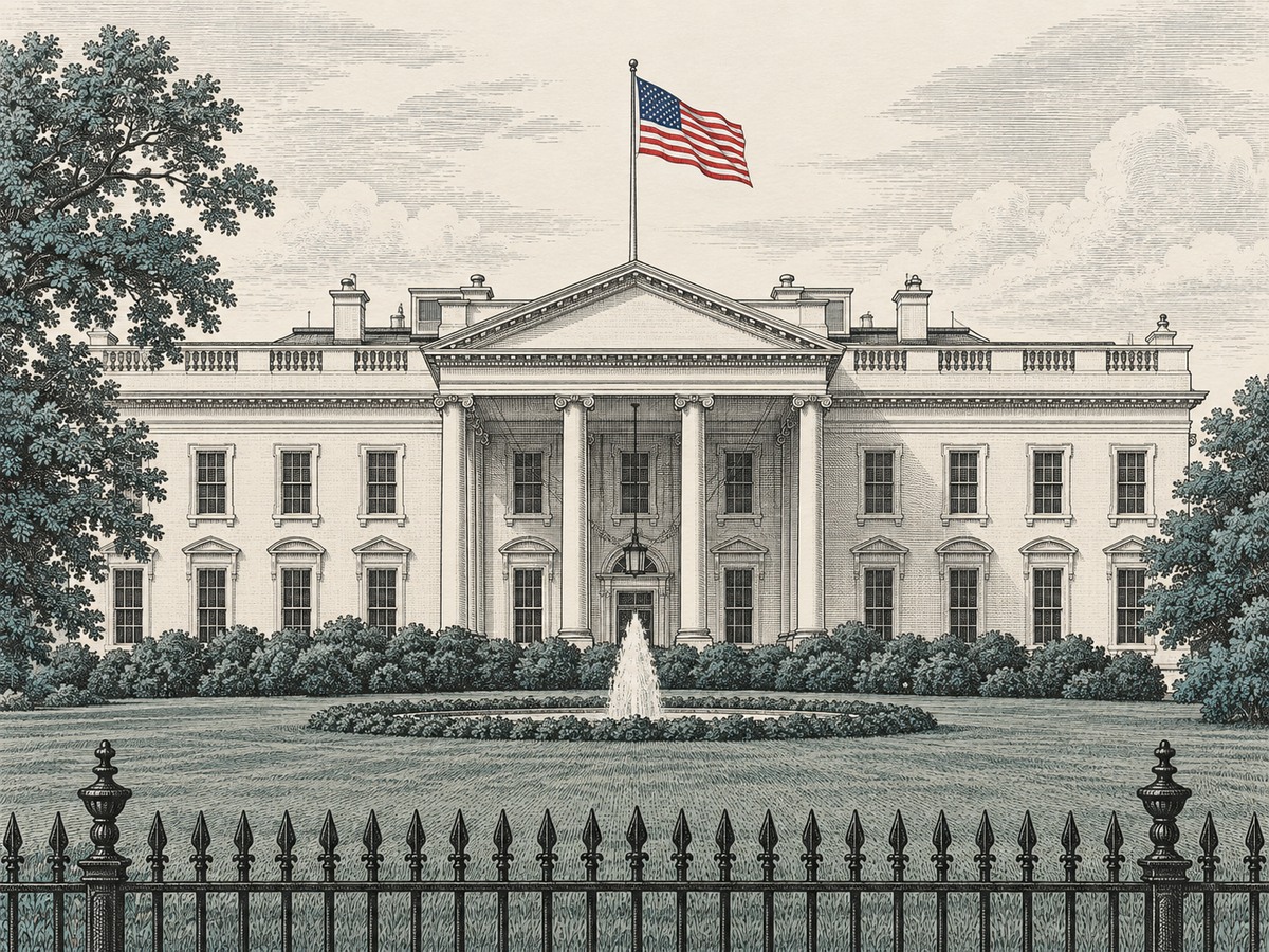 Ilustración editorial: El candidato del cambio gana: Trump