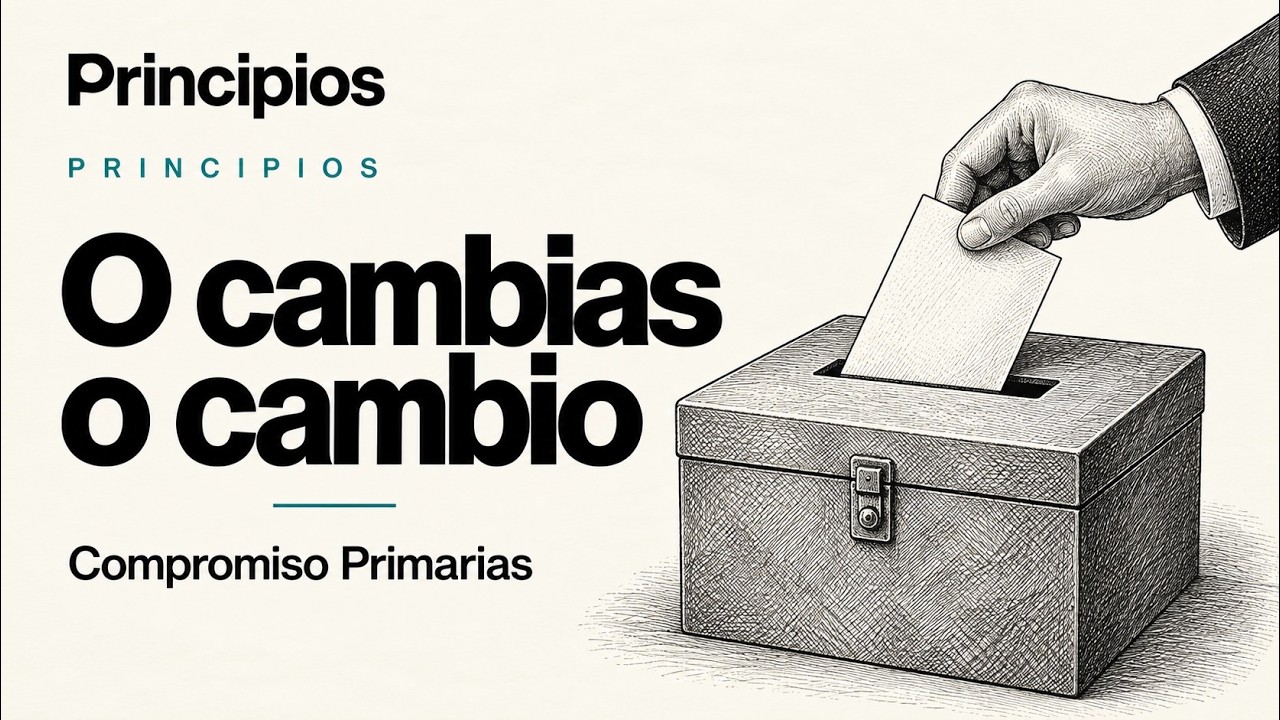 Ilustración editorial: Compromiso Primarias: o cambias o cambio